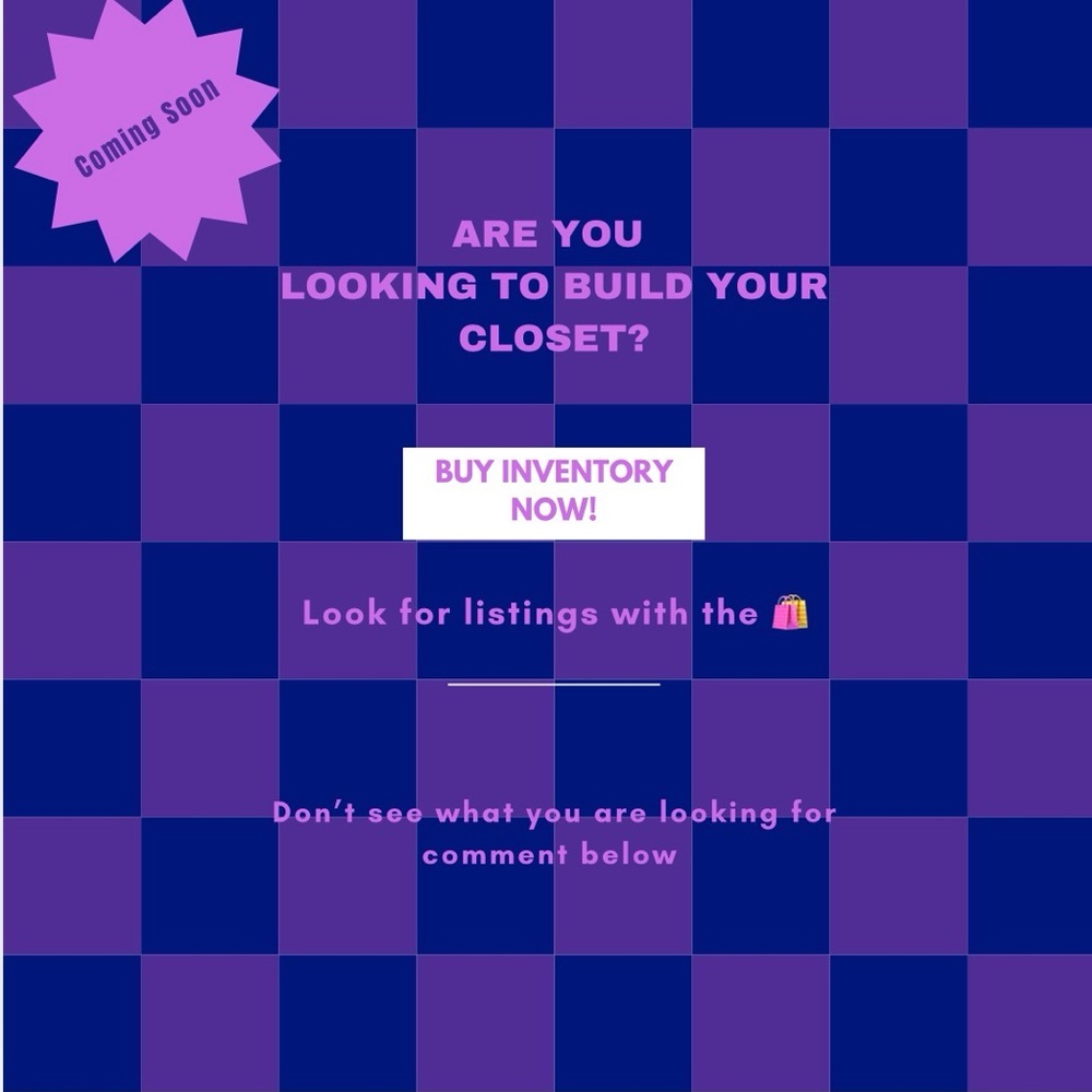 Buy Inventory to build your closet! 🛍️